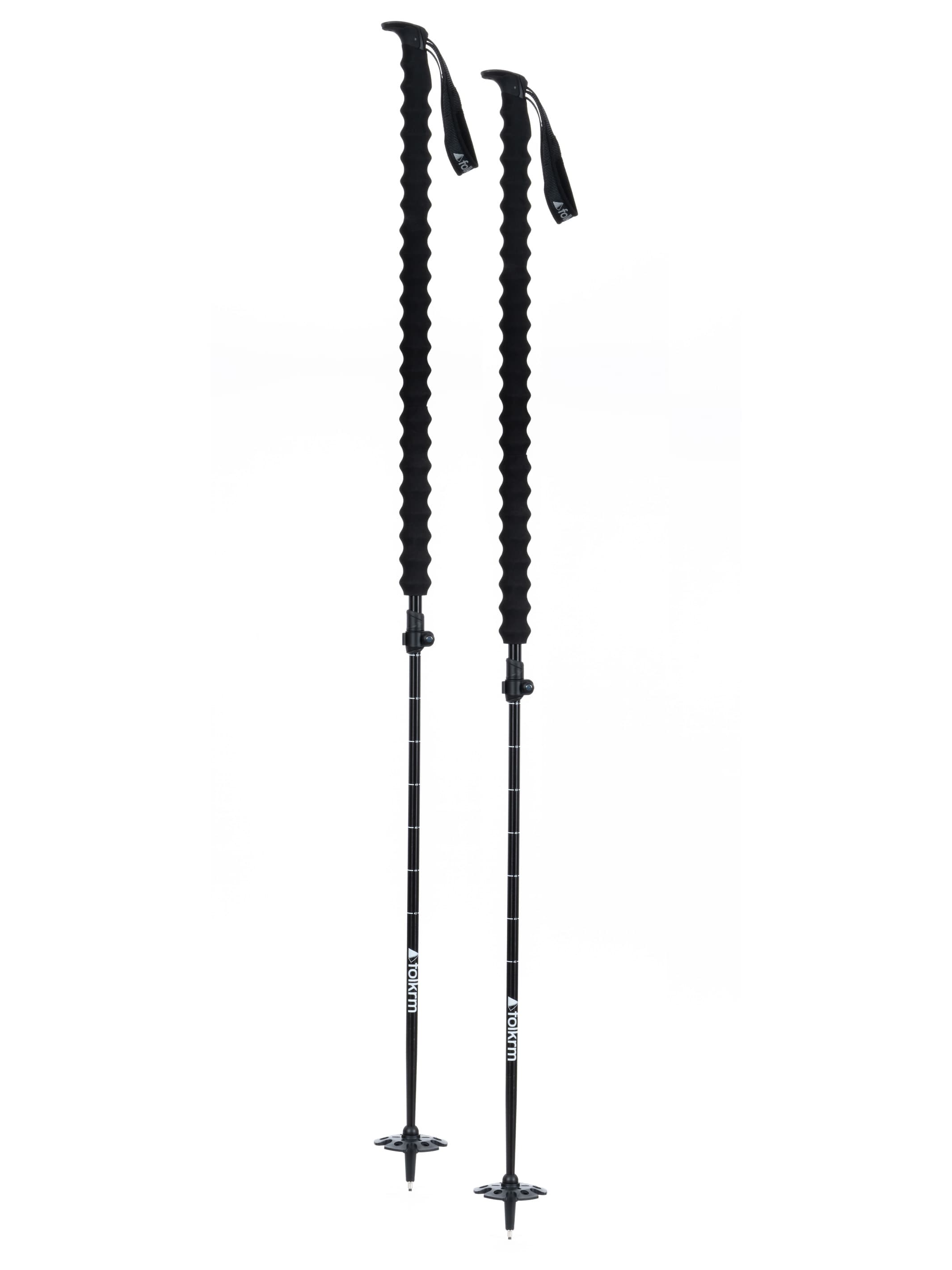 Adjustable ski outlet poles