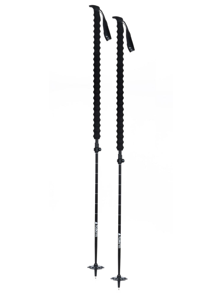 Folkrm Pahto Adjustable Long Grip Backcountry Ski Poles