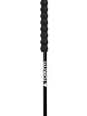 Folkrm long grip ski pole in onyx black